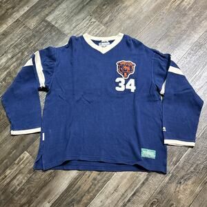 Vtg Mirage Chicago Bears NFL Football Walter Payton Pullover Size XL